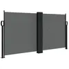 vidaXL Auvent latéral rétractable anthracite 120x600 cm