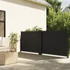 vidaXL Auvent latéral rétractable noir 140x600 cm