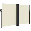 vidaXL Auvent latéral rétractable crème 140x600 cm