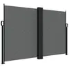 vidaXL Auvent latéral rétractable anthracite 160x600 cm
