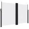 vidaXL Auvent latéral rétractable blanc 160x600 cm