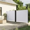 vidaXL Auvent latéral rétractable blanc 180x600 cm