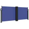 vidaXL Auvent latéral rétractable bleu 100x600 cm