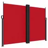 vidaXL Auvent latéral rétractable rouge 180x1200 cm