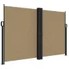 vidaXL Auvent latéral rétractable taupe 160x1200 cm