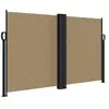 vidaXL Auvent latéral rétractable taupe 140x1200 cm