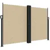 vidaXL Auvent latéral rétractable beige 160x1200 cm