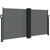 vidaXL Auvent latéral rétractable anthracite 120x1200 cm