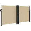 vidaXL Auvent latéral rétractable beige 120x1200 cm