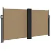 vidaXL Auvent latéral rétractable taupe 120x1200 cm