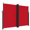 vidaXL Auvent latéral rétractable rouge 180x1000 cm