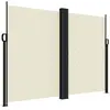 vidaXL Auvent latéral rétractable crème 180x1000 cm