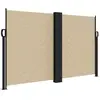 vidaXL Auvent latéral rétractable beige 140x1200 cm