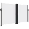 vidaXL Auvent latéral rétractable blanc 140x1200 cm