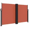 vidaXL Auvent latéral rétractable terre cuite 140x1200 cm