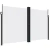 vidaXL Auvent latéral rétractable blanc 200x1000 cm
