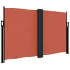 vidaXL Auvent latéral rétractable terre cuite 140x1000 cm