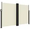 vidaXL Auvent latéral rétractable crème 160x1000 cm