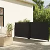 vidaXL Auvent latéral rétractable noir 140x1000 cm