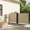 vidaXL Auvent latéral rétractable beige 120x1000 cm