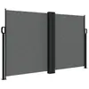 vidaXL Auvent latéral rétractable anthracite 140x1000 cm