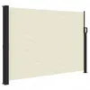 vidaXL Auvent latéral rétractable crème 140x500 cm
