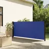 vidaXL Auvent latéral rétractable bleu 140x500 cm