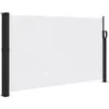 vidaXL Auvent latéral rétractable blanc 120x500 cm