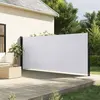 vidaXL Auvent latéral rétractable blanc 180x300 cm