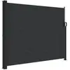 vidaXL Auvent latéral rétractable noir 160x300 cm