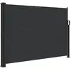 vidaXL Auvent latéral rétractable noir 140x300 cm