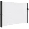 vidaXL Auvent latéral rétractable blanc 140x300 cm