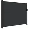 vidaXL Auvent latéral rétractable noir 160x600 cm