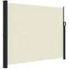 vidaXL Auvent latéral rétractable crème 160x600 cm