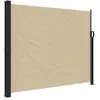 vidaXL Auvent latéral rétractable beige 160x600 cm