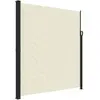 vidaXL Auvent latéral rétractable crème 220x500 cm