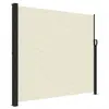 vidaXL Auvent latéral rétractable crème 180x600 cm