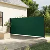 vidaXL Auvent latéral rétractable vert foncé 160x600 cm