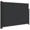 vidaXL Auvent latéral rétractable noir 140x600 cm
