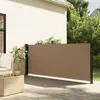 vidaXL Auvent latéral rétractable taupe 140x600 cm