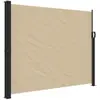 vidaXL Auvent latéral rétractable beige 160x500 cm