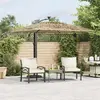 vidaXL Parasol de jardin avec mât en acier marron 246x246x230 cm
