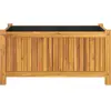 vidaXL Jardinière avec doublure 80x42x40 cm bois massif d'acacia
