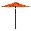 vidaXL Parasol de jardin avec mât en acier terre cuite 225x225x212 cm