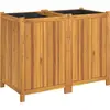 vidaXL Jardinière avec doublure 100x50x75 cm bois massif d'acacia