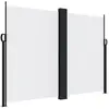 vidaXL Auvent latéral rétractable blanc 180x1200 cm