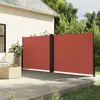 vidaXL Auvent latéral rétractable terre cuite 180x1200 cm