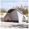 vidaXL Tente de plage 2 personnes gris escamotable imperméable