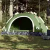 vidaXL Tente de camping 4 personnes vert libération rapide
