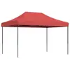 vidaXL Tente de réception pliable escamotable bordeaux 410x279x315 cm